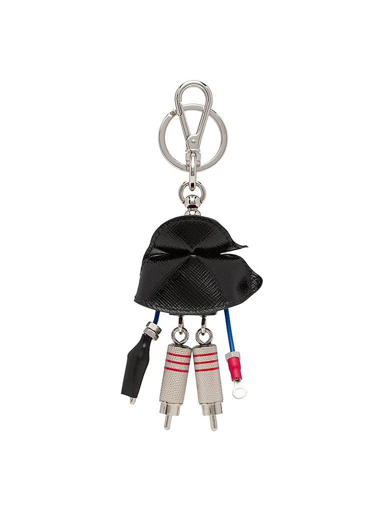 Prada Robot Saffiano Leather Bag Charm 4