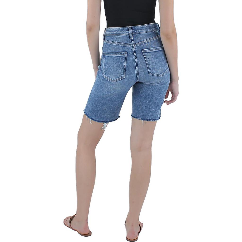 Jag Jeans Womens High-Rise 10" Inseam Denim Shorts