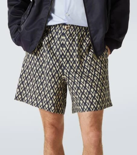 Valentino Toute La V linen Bermuda shorts 5