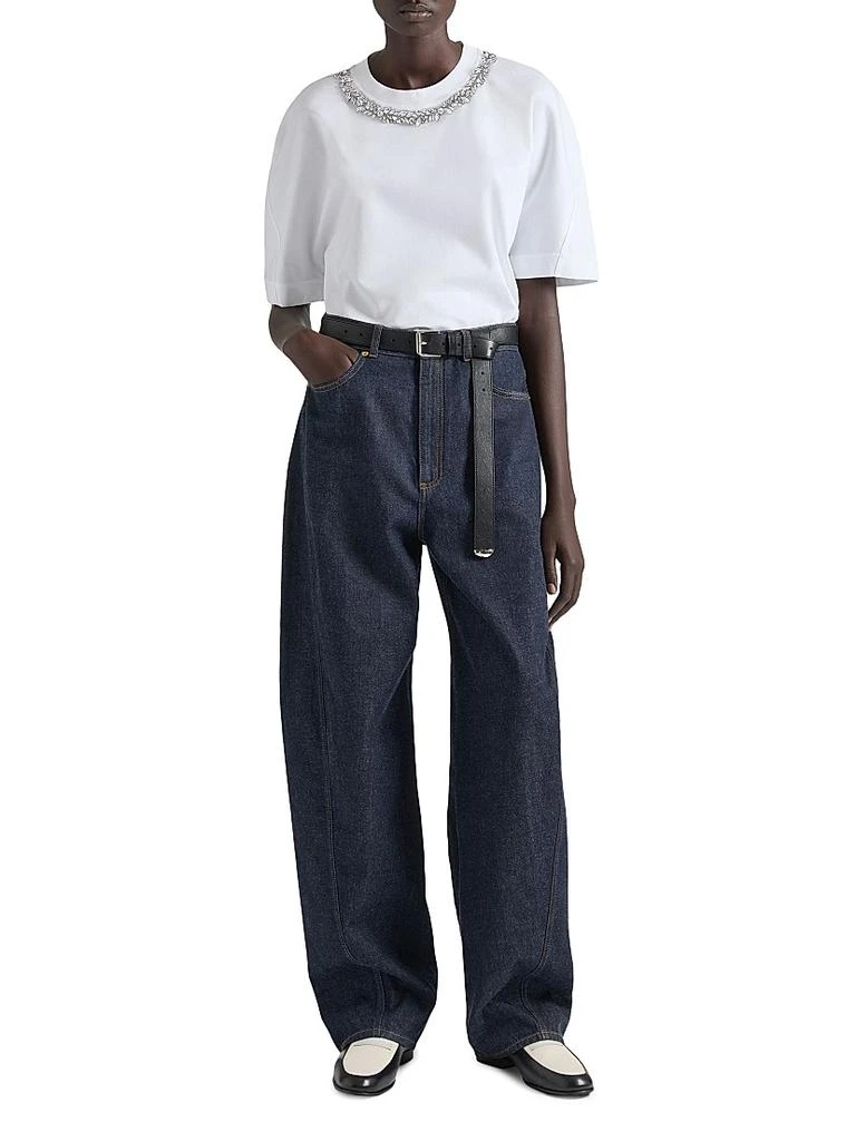 Givenchy Boxy Fit T-Shirt in Cotton with Crystals 4