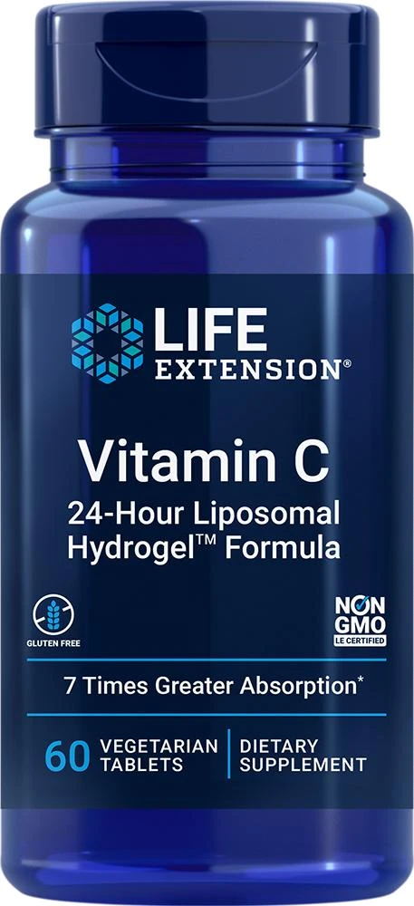 Life Extension Life Extension Vitamin C 24-Hour Liposomal Hydrogel™ Formula (60 tablets, Vegetarian) 1