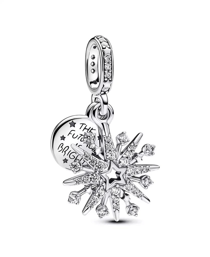 PANDORA Sparkling Firework Double Dangle Charm