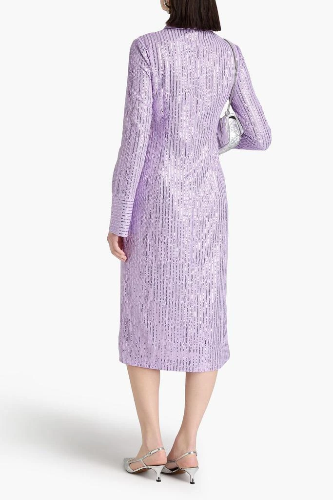 Stine Goya Sonja sequined jacquard-knit midi shirt dress 3