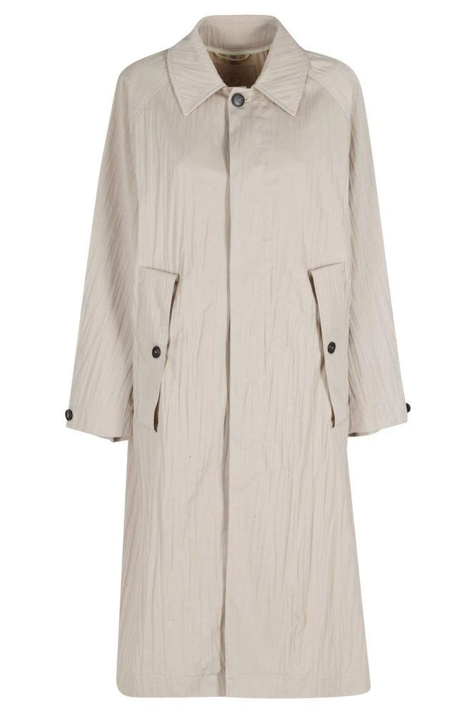 TELA Tela Vischio Crinkled Trench Coat