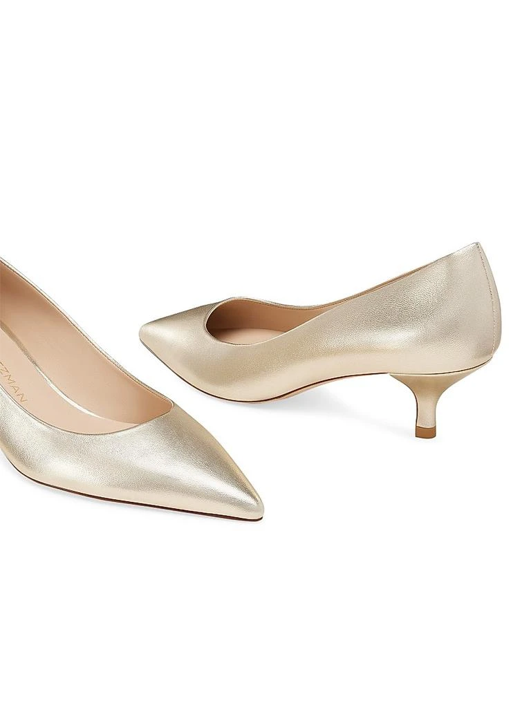 Stuart Weitzman Power 50MM Metallic Leather Pumps 4