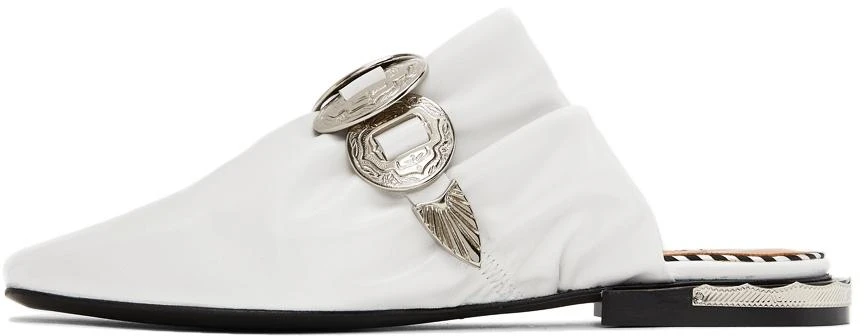 Toga Pulla White Slip-On Loafers 3