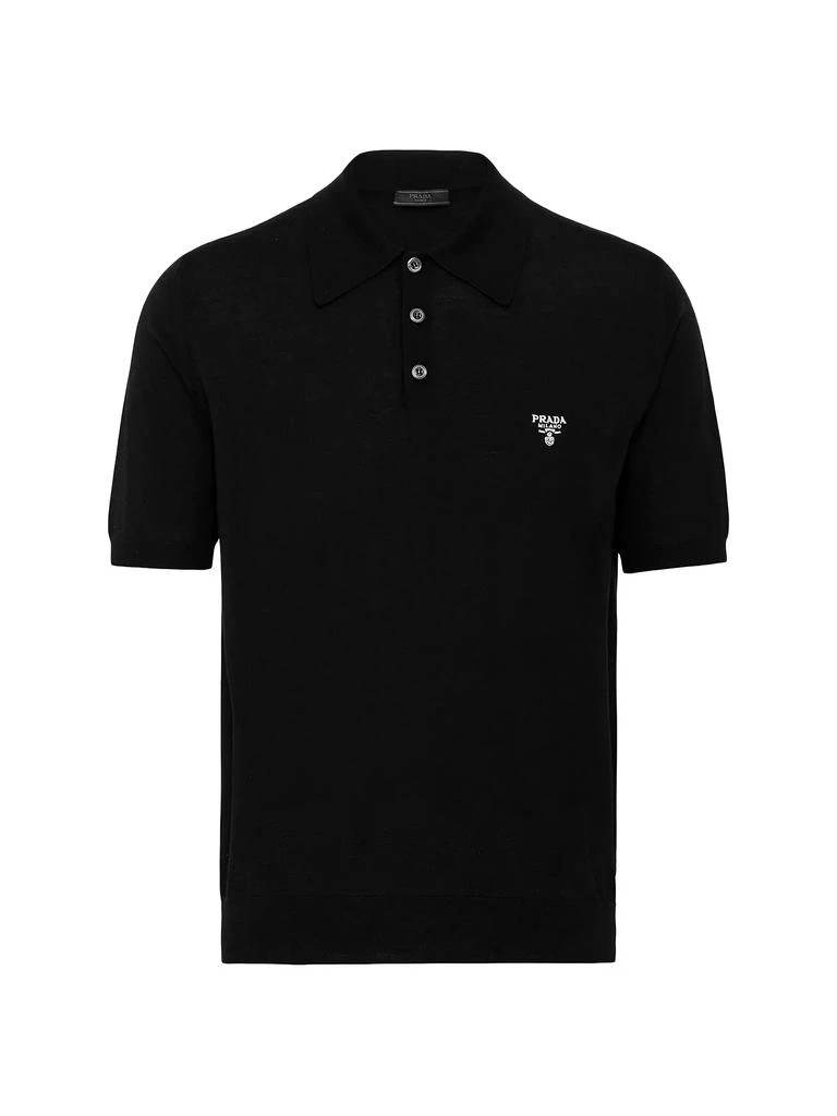 Prada Superfine Wool Polo Shirt 1