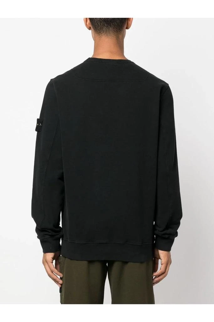 undefined Garment Dyed Cotton Sweatshirt Black 4