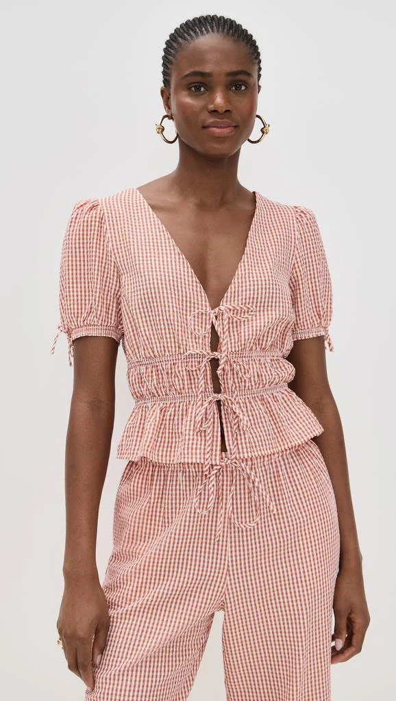 Wayf Nina Tie Front Top 6