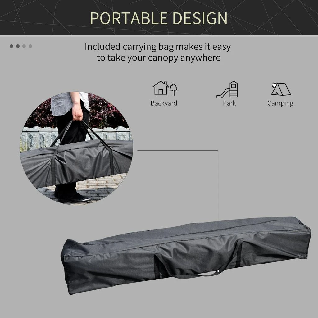 Streamdale Furniture Streamdale 13' x 13' Pop Up Canopy Tent 4
