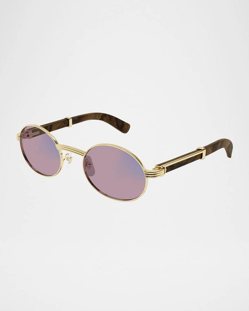 Cartier Men's CT0464SM Metal Round Optical Frames 4