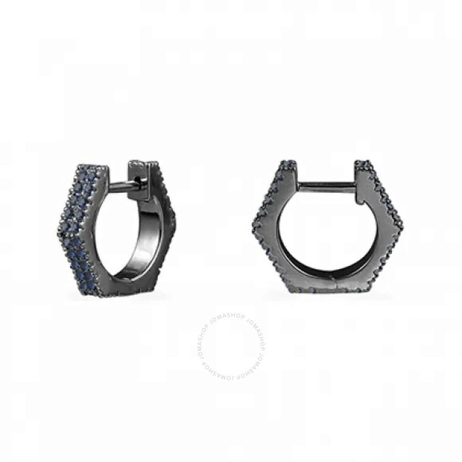 apm Monaco Geometric Encrusted Earrings