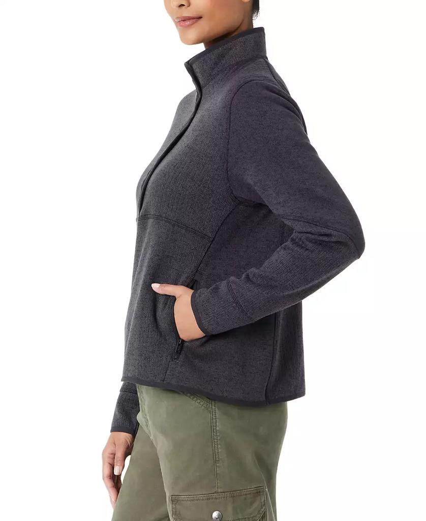 BASS OUTDOOR Women's Mixed-Media Mock-Neck Sweatshirt
