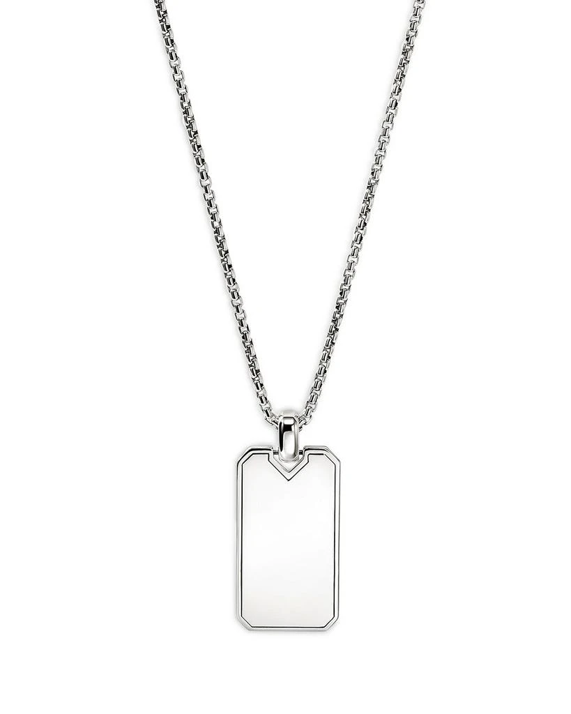 John Hardy Men
s Sterling Silver Icon Dog Tag Pendant Necklace, 22" 4