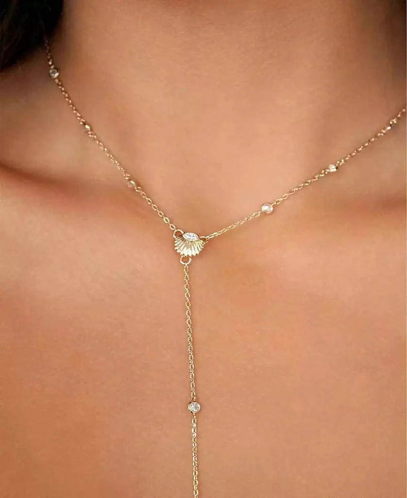 Ettika Jewelry Santorini Shell Lariat Necklace 3