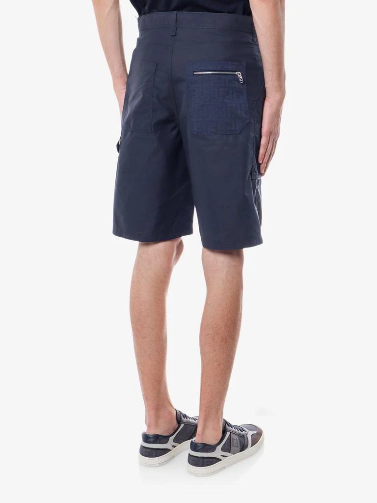 Fendi Cotton blend bermuda shorts with ff detail 4