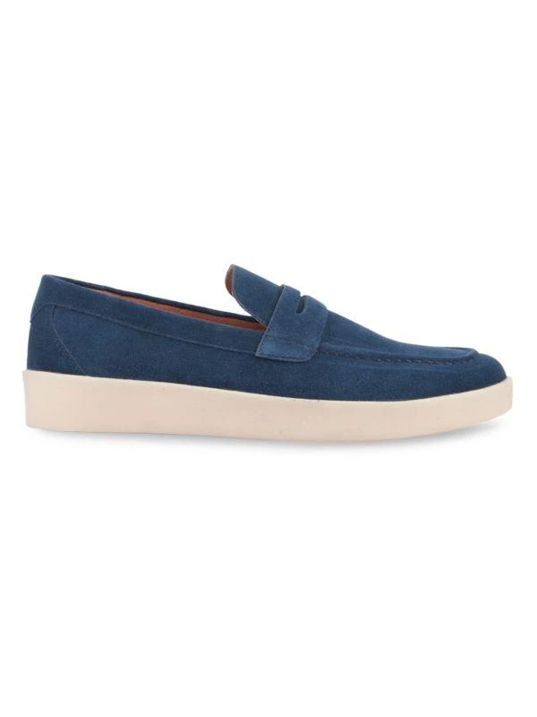 Vintage Foundry Edmund Suede Penny Loafers 1