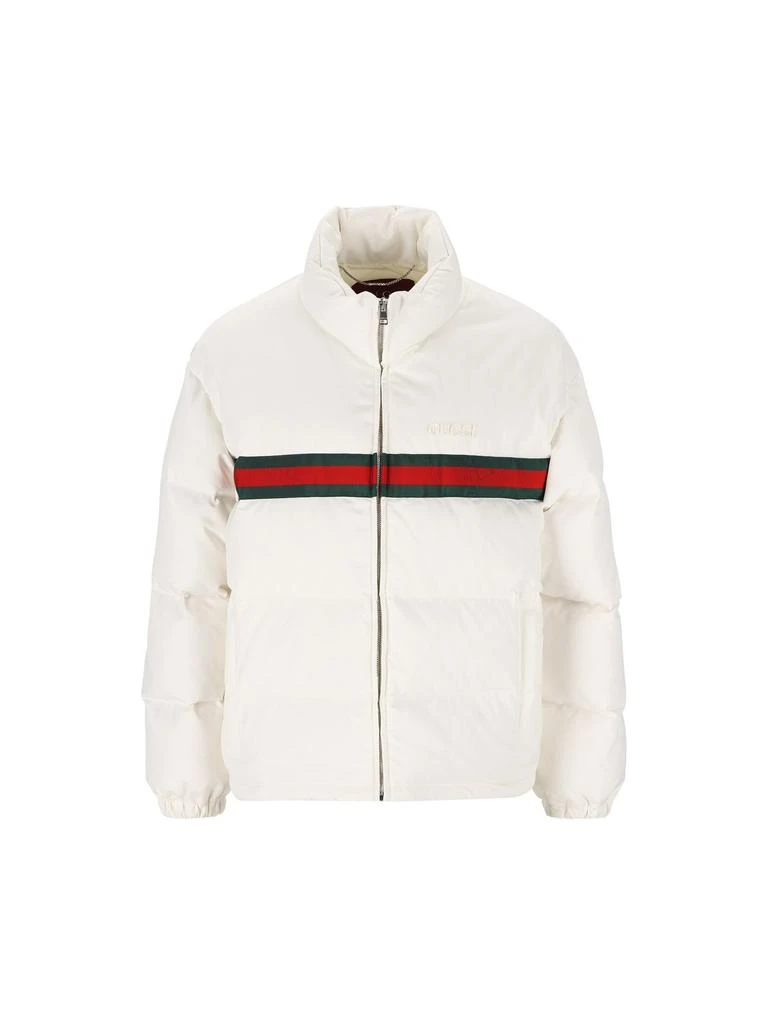 Gucci Gucci Twill Zip-Up Bomber Jacket 1