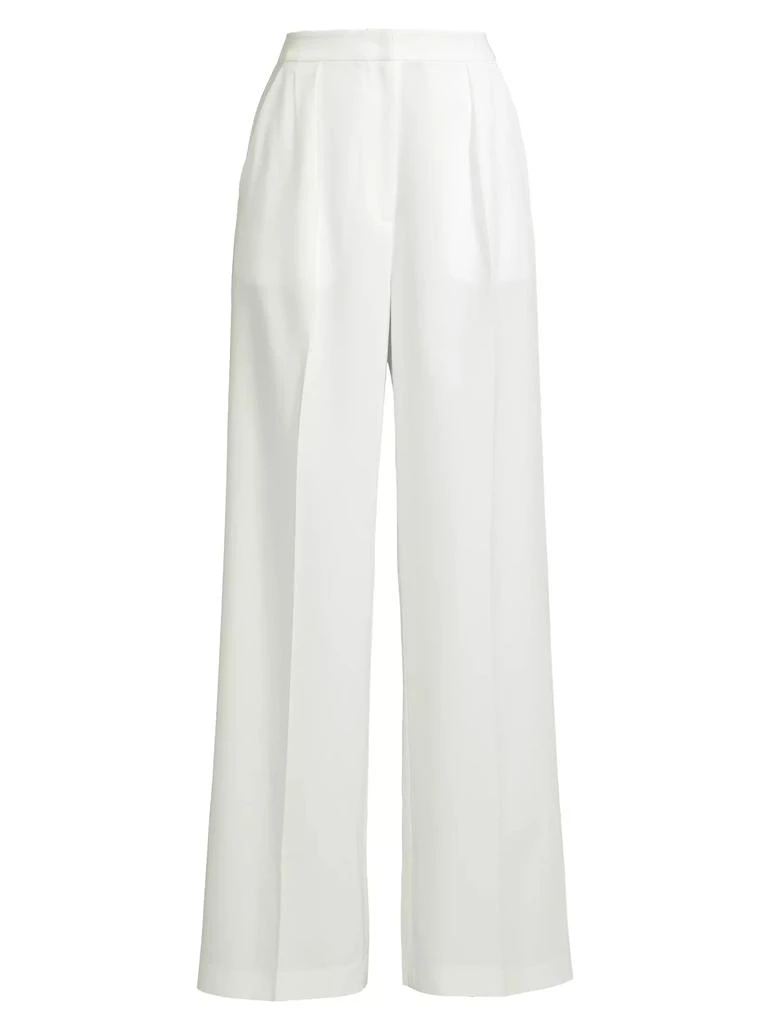 Misook Tailored Wide-Leg Chiffon Pants 1
