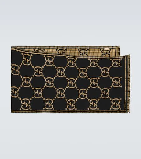Gucci GG wool jacquard scarf 1