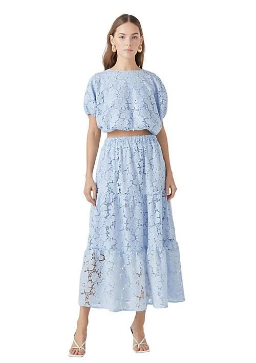 Endless Rose Rose Sequins Lace Voluminous Top 1