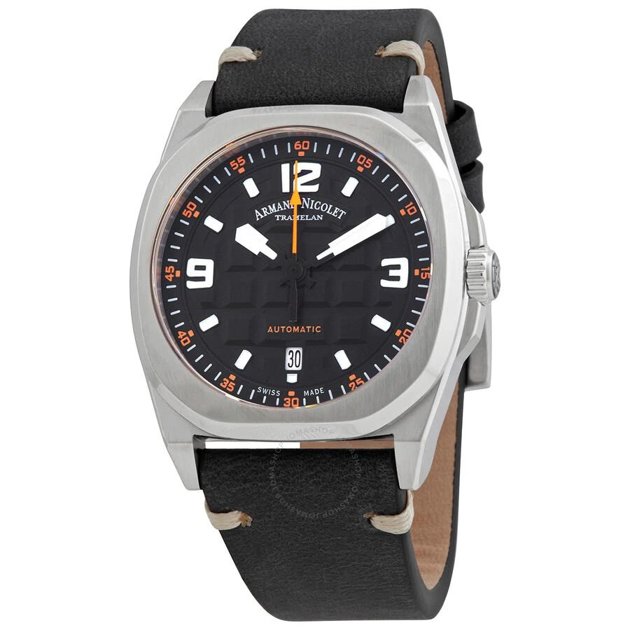 Armand Nicolet JH9 Datum Automatic Black Dial Men's Watch A660HAA-NO-PK4140NR 1