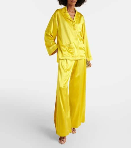 Max Mara Elegante Fiesta silk wide-leg pants 2