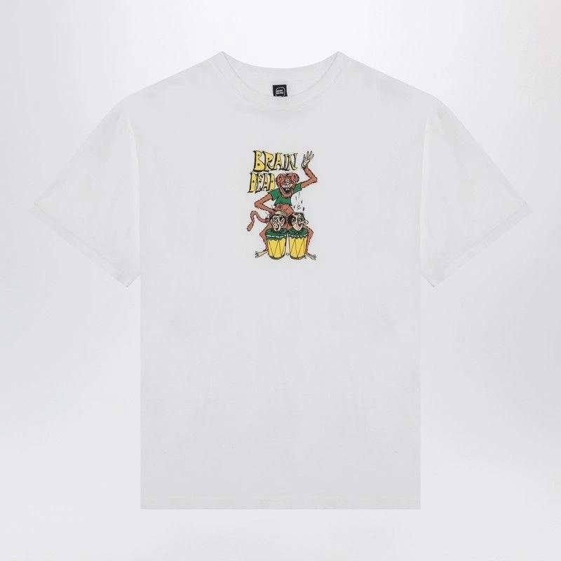 Brain Dead WHITE COTTON BONGO BRAIN T-SHIRT 1