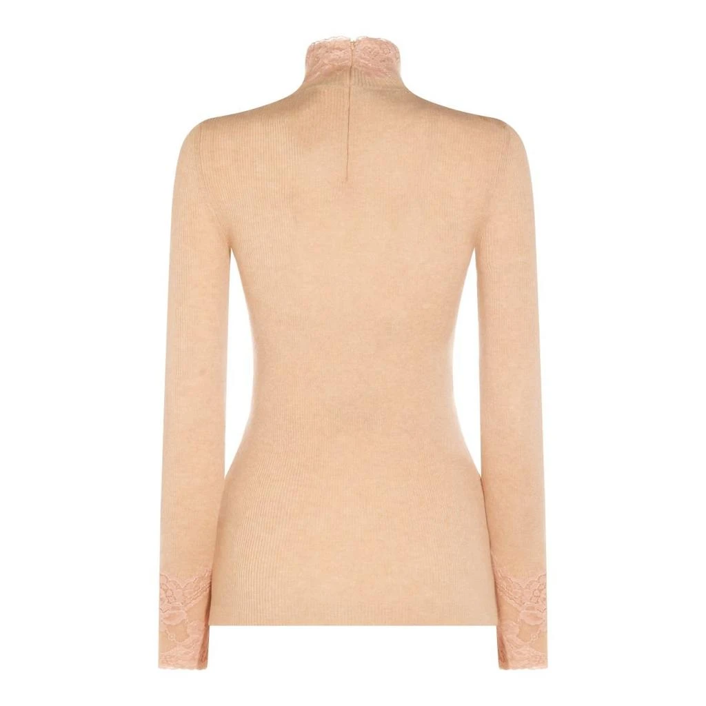 Valentino Valentino Lace Detailed Long-Sleeved Jumper 2