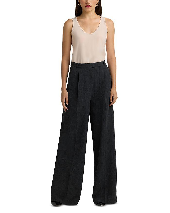 St. John Silk Crepe De Chine Top