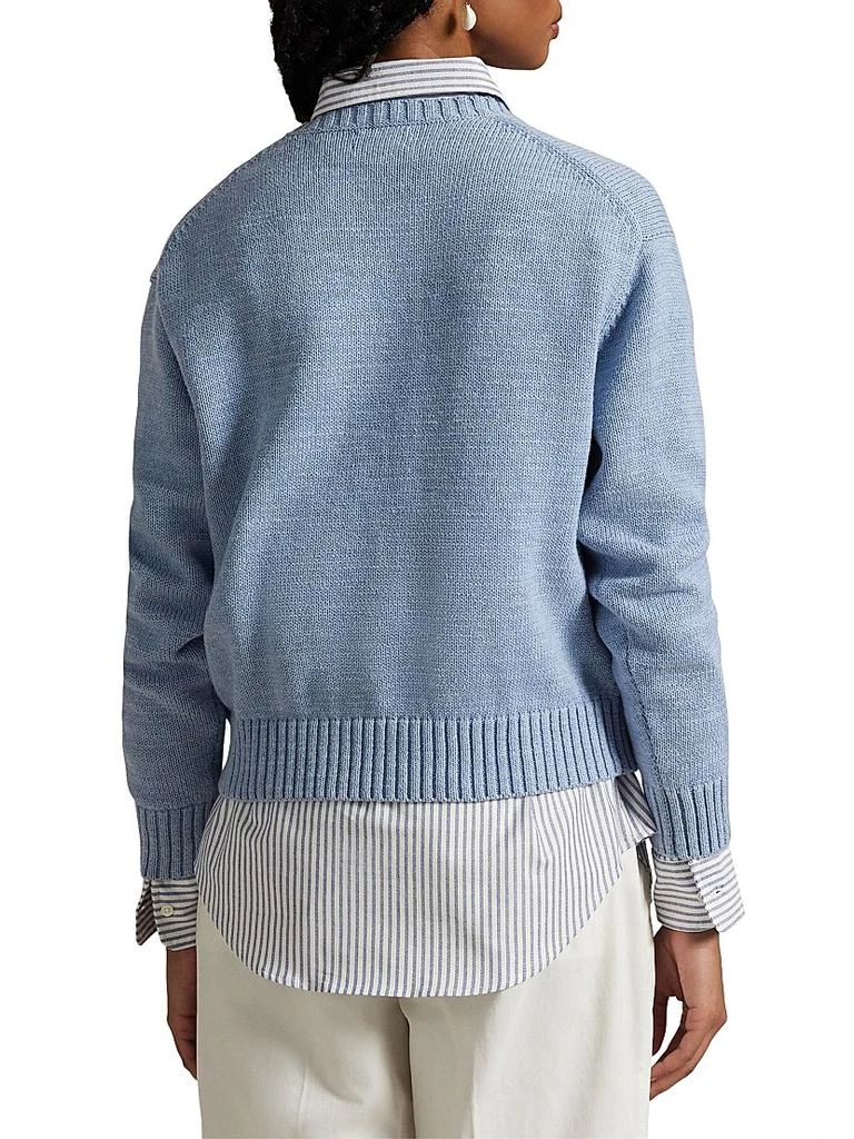 Ralph Lauren Polo Bear Cotton-Knit Crewneck Sweater 4