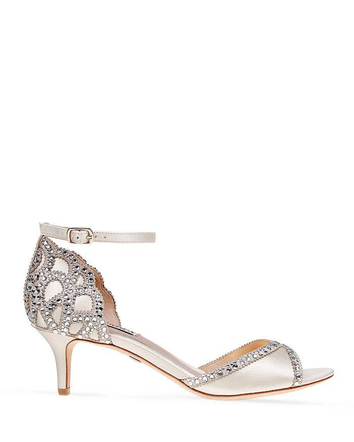 Badgley Mischka Gillian Embellished Ankle Strap Sandals  2