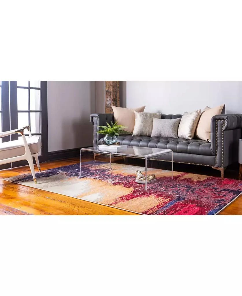 Bayshore Home CLOSEOUT! Newwolf New2 Pink 7' x 10' Area Rug 4
