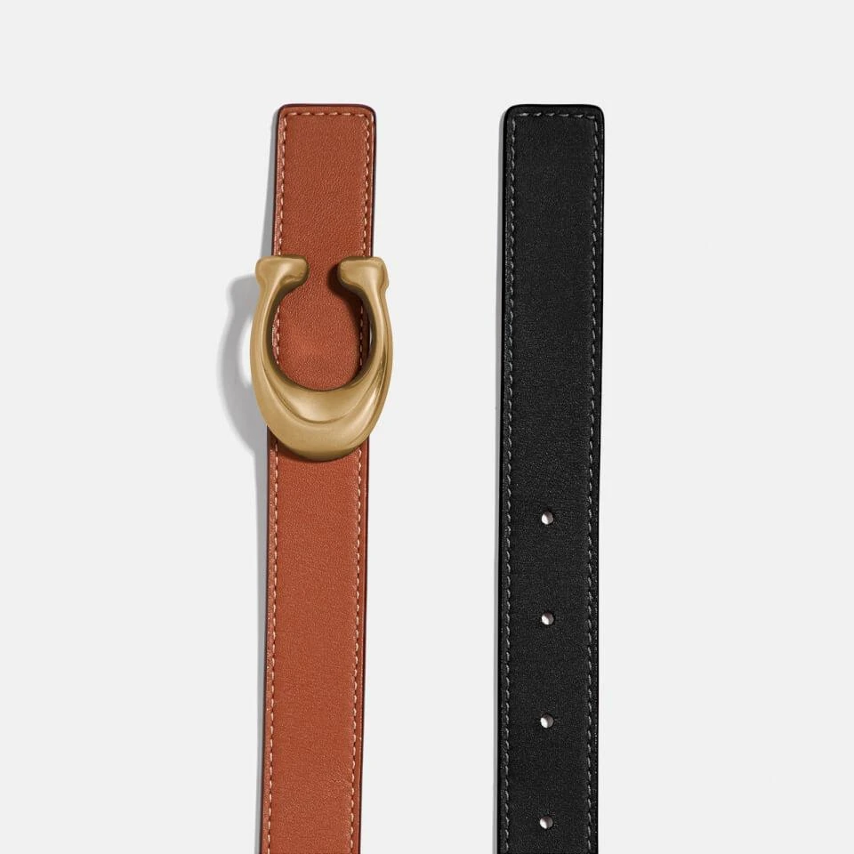 Coach Coach 25mm Sculpted C Reversible Leather Belt 2