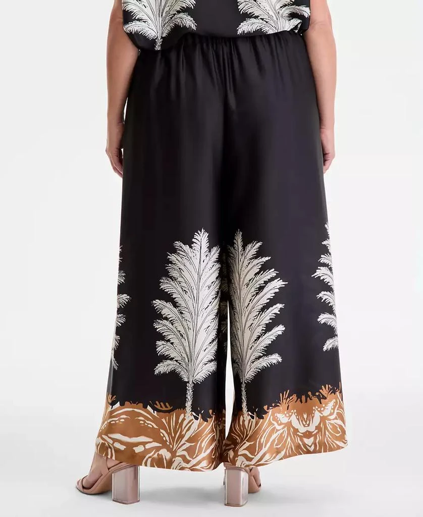 Vince Camuto Plus Size Printed Pull-On Wide-Leg Pants 4