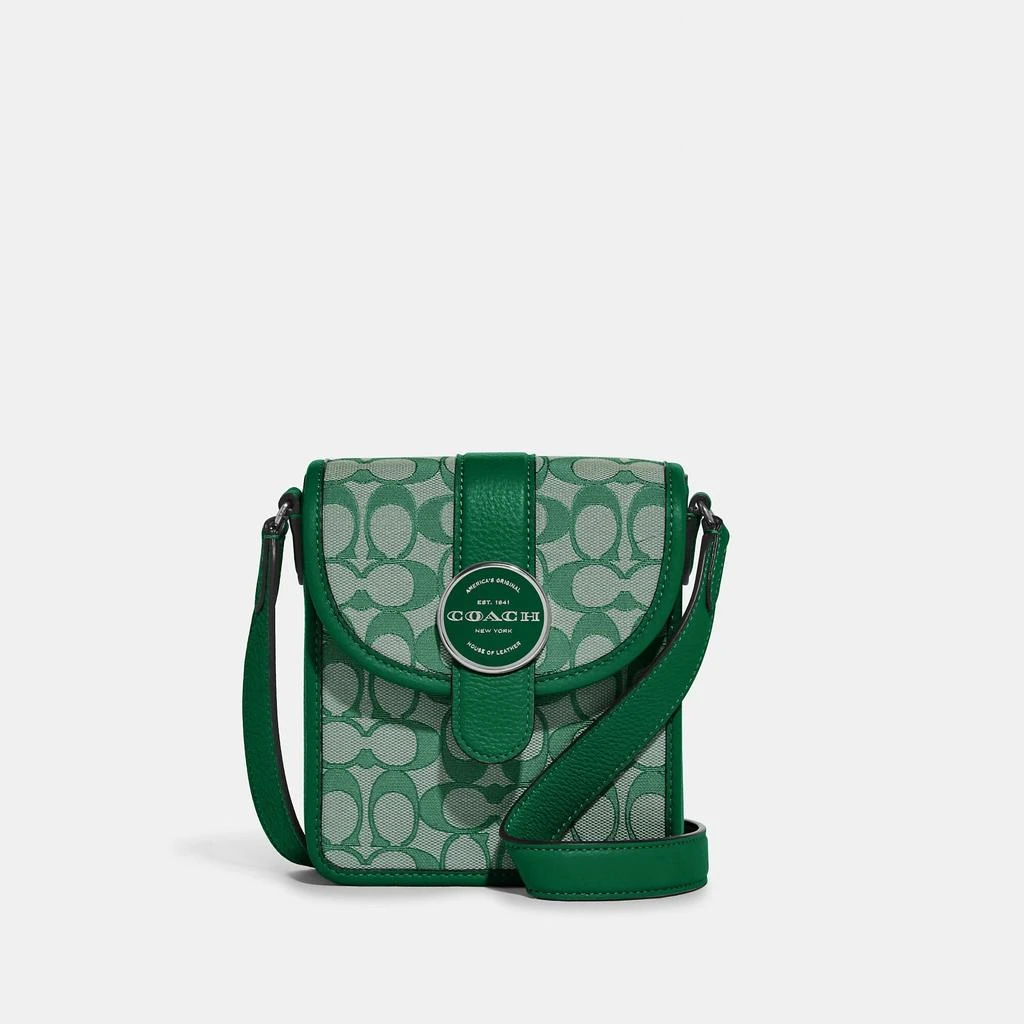 Coach Coach Outlet North/South Lonnie Crossbody In Signature Jacquard 7
