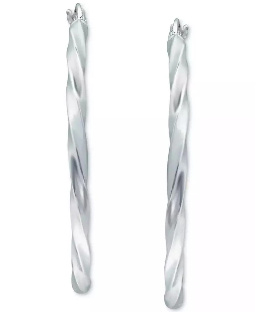 Giani Bernini Twist Hoop Earrings in Sterling Silver, Created for Macy's 3