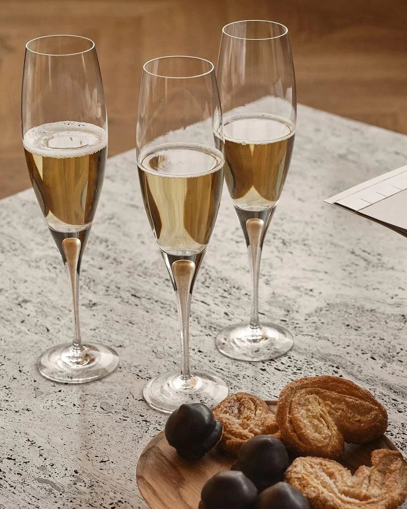 Orrefors Intermezzo Gold Martini Glasses, Set of 2 4