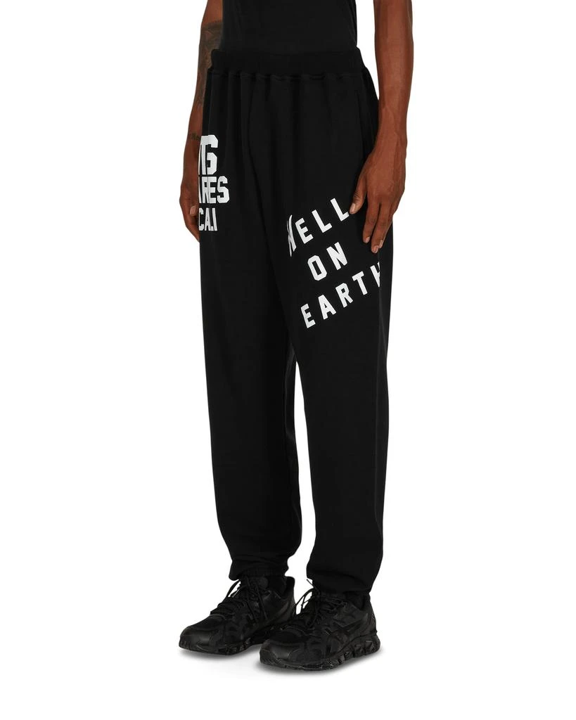 Aries NTS Tutti Pazzi Sweatpants Black 3