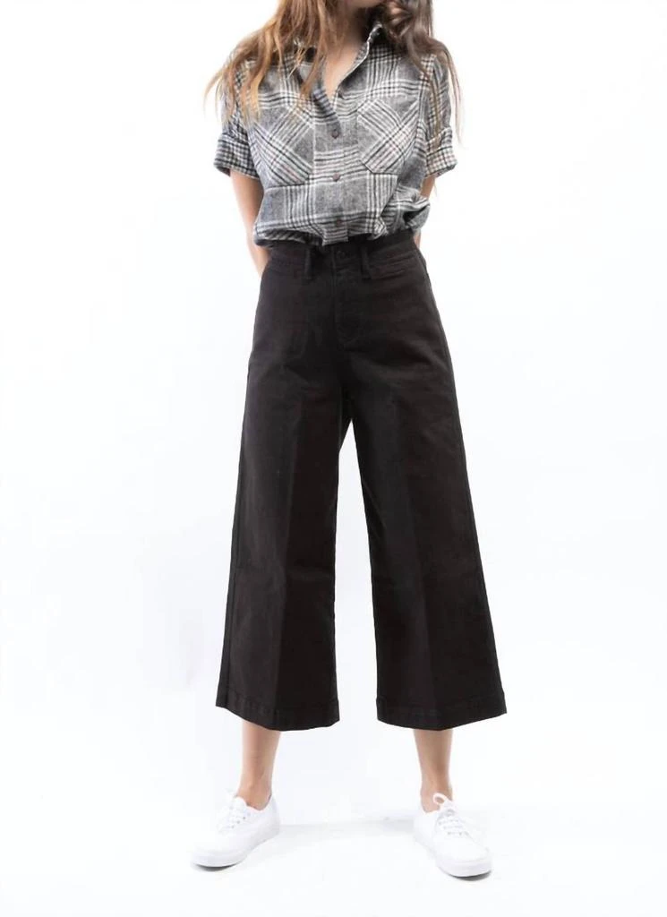 Oat New York Oat New York - High Rise Clean Wide Leg Crop Pants 1