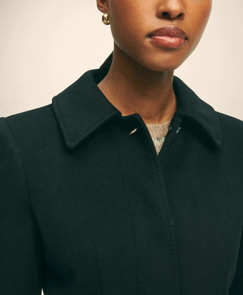 Brooks Brothers Brushed Wool Twill Wrap Coat 3