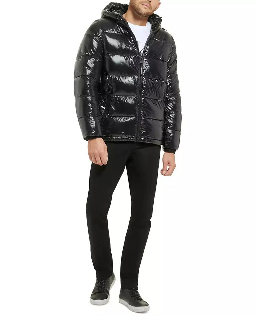 Calvin Klein Men's High Shine Hooded Puffer Jacket 7