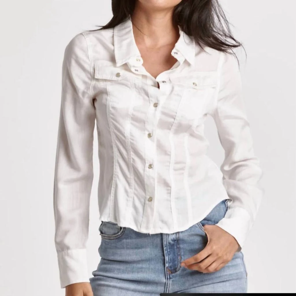 DEAR JOHN DENIM Dear John Denim - Uriah White Pearl Snap Shirt 3