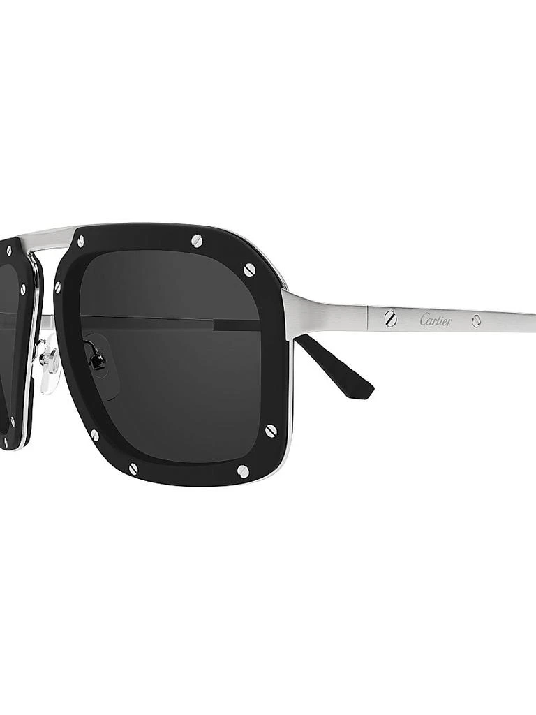 Cartier Santos Evolution 55MM Pilot Sunglasses 3