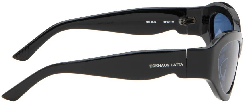 Eckhaus Latta SSENSE Exclusive Black 'The Bug' Sunglasses 2