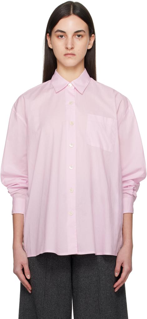 Nothing Written Pink Timon Striped Cotton Shirt