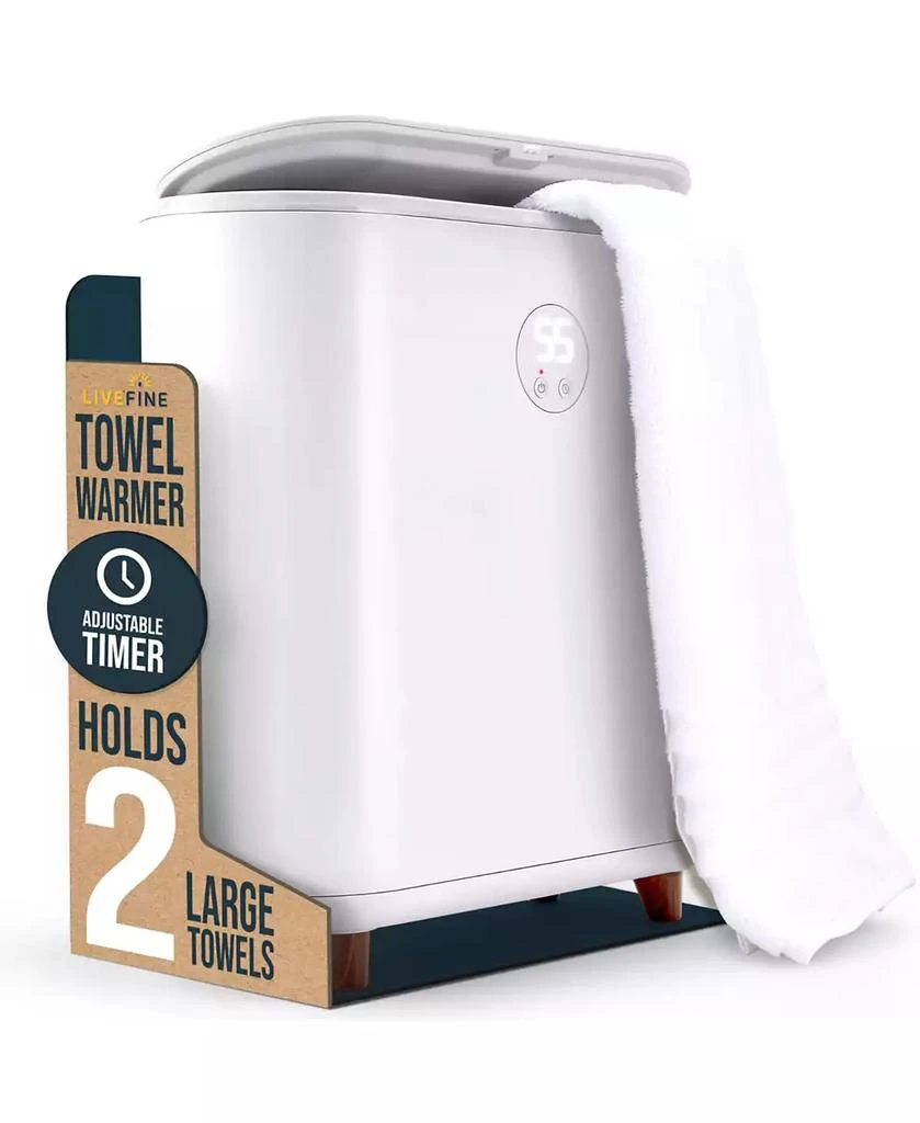 Livefine Towel Warmer, Large Bucket Style Towel Heater with LED Display - Fits Two 40"x70” Towels
