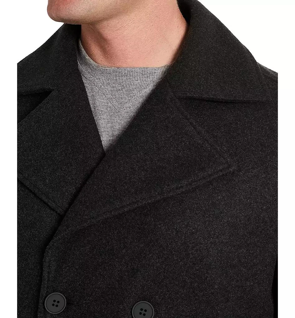 Kenneth Cole Men's Double-Breasted Peacoat 4