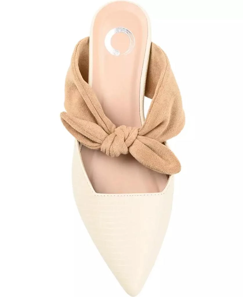 Journee Collection Women
s Melora Bow Detail Slip On Mules 4