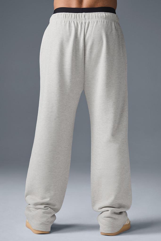 Alo Accolade Straight Leg Sweatpant - White Heather - Joggers